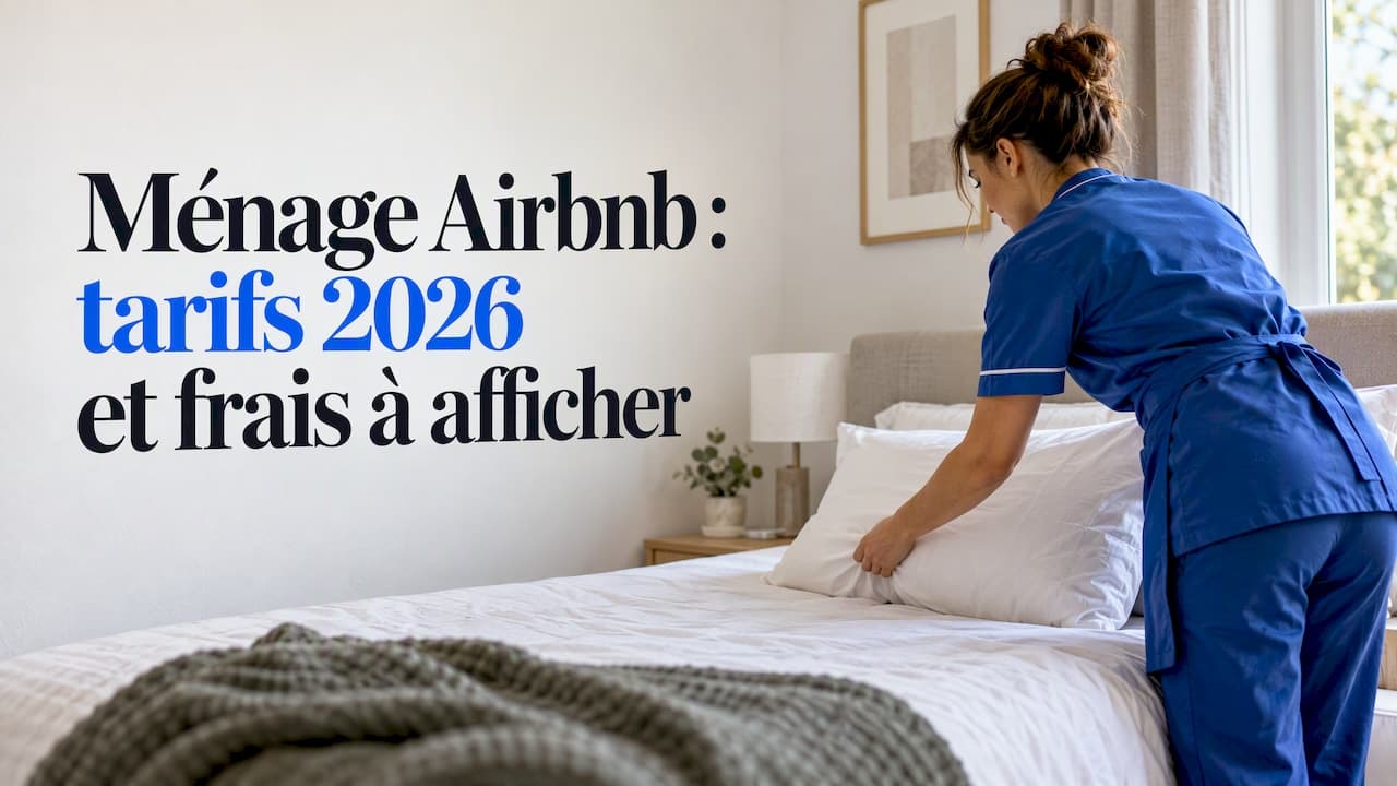 Prix du ménage Airbnb : tarifs 2026 et frais à afficher