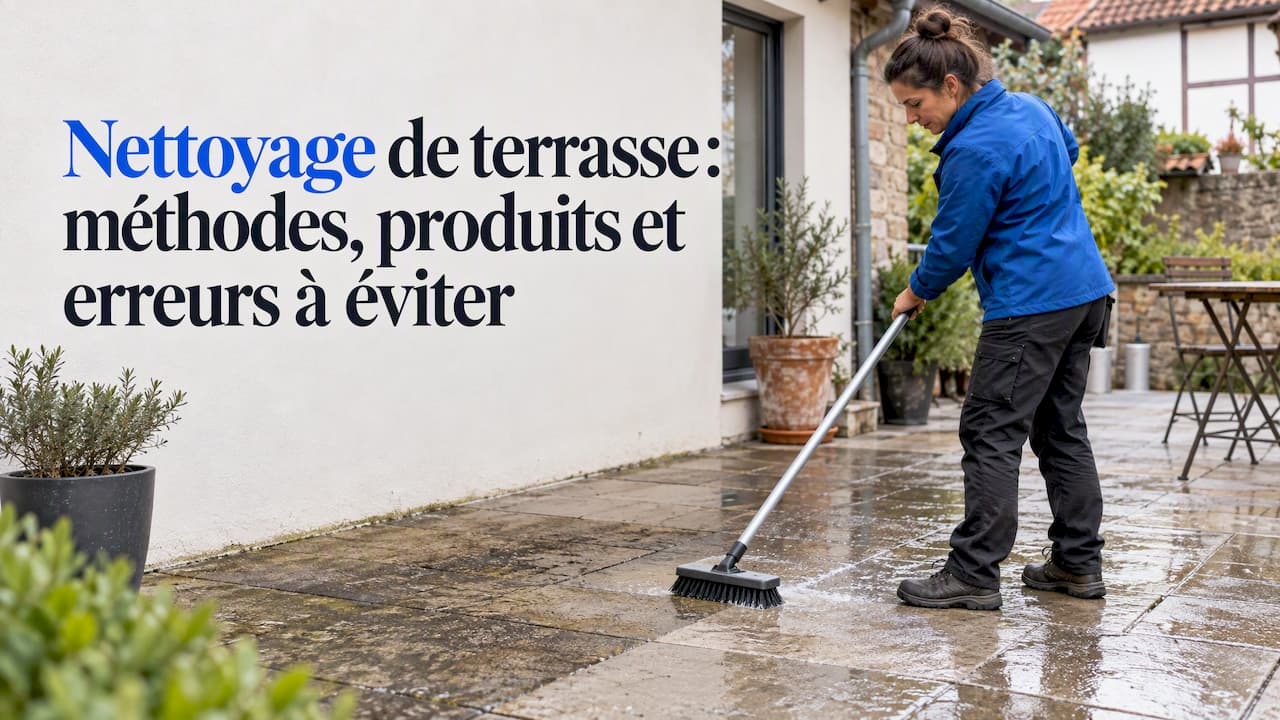 Nettoyage de terrasse : méthodes, produits et erreurs à éviter